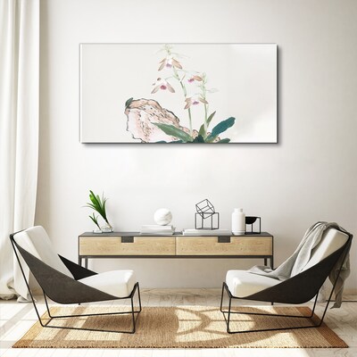 Flowers against the backdrop of nature Print on canvas