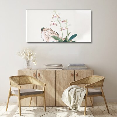 Flowers against the backdrop of nature Print on canvas