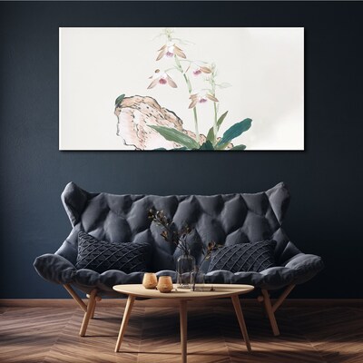 Flowers against the backdrop of nature Print on canvas