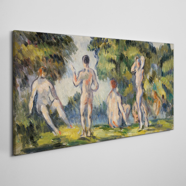 Summer meeting in nature Canvas wall art