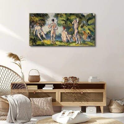 Summer meeting in nature Canvas wall art