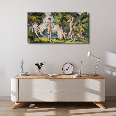 Summer meeting in nature Canvas wall art
