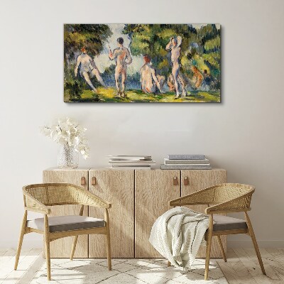 Summer meeting in nature Canvas wall art