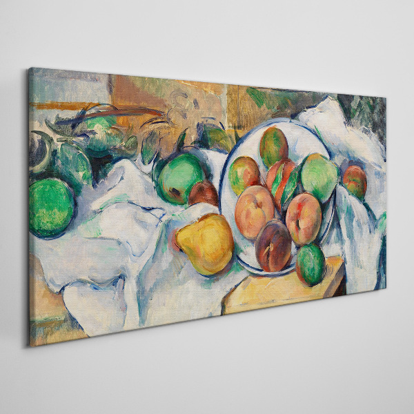 Fruit composition on a white background Print on canvas