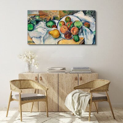 Fruit composition on a white background Print on canvas