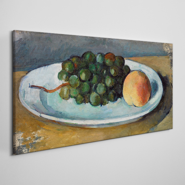 Fruit composition on a plate Print on canvas