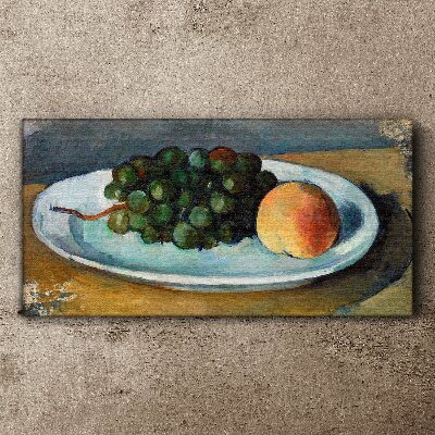 Fruit composition on a plate Print on canvas