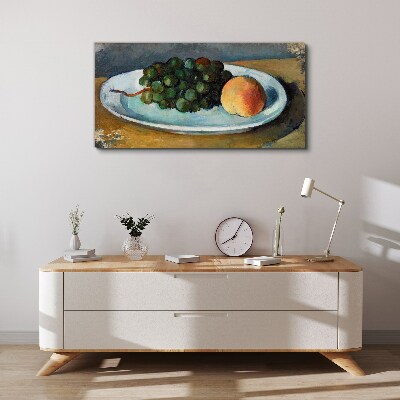 Fruit composition on a plate Print on canvas