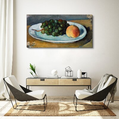 Fruit composition on a plate Print on canvas