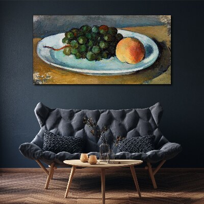 Fruit composition on a plate Print on canvas