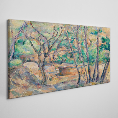 Abstraction nature trees Canvas print