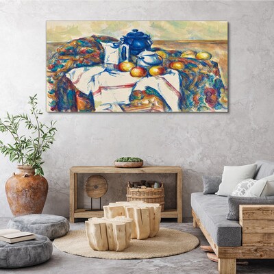Still Life with a Blue Kettle Canvas wall art