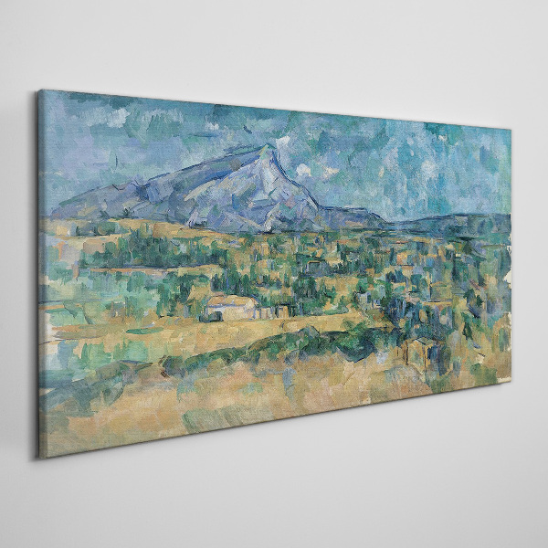 Mountain landscape in pastel colors Print on canvas