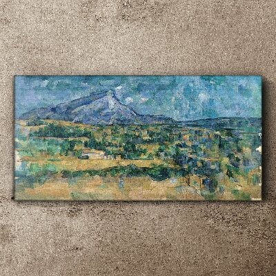 Mont sainte victoire cézanne Canvas print