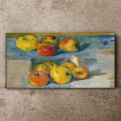 Still life with apples Canvas wall art