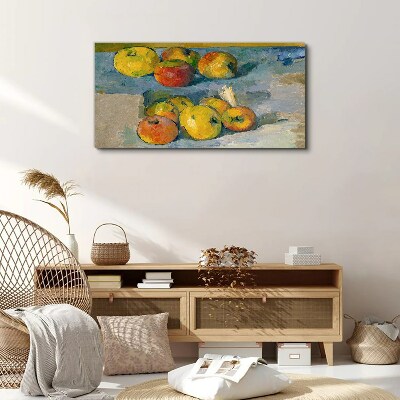 Still life with apples Canvas wall art