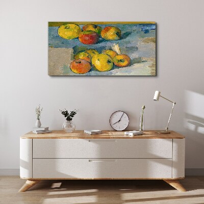 Still life with apples Canvas wall art