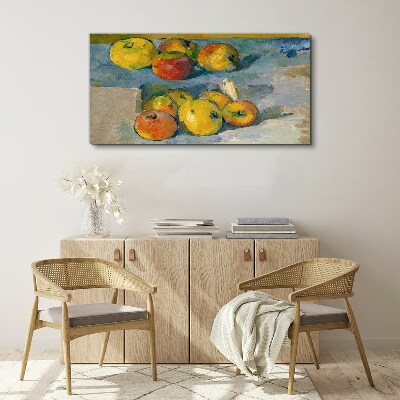 Still life with apples Canvas wall art