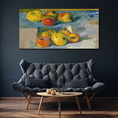 Still life with apples Canvas wall art