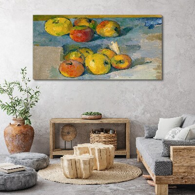 Still life with apples Canvas wall art