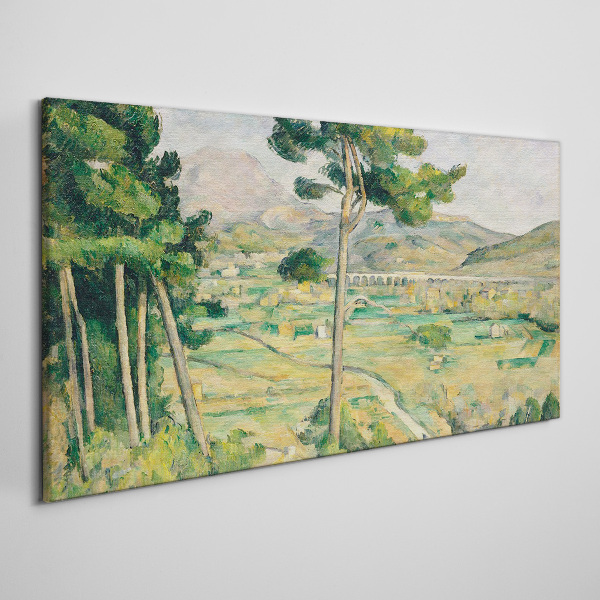 Landscape with trees Print on canvas