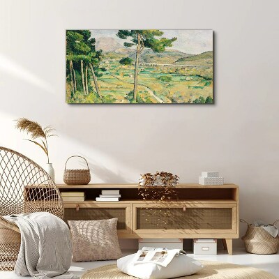Landscape with trees Print on canvas