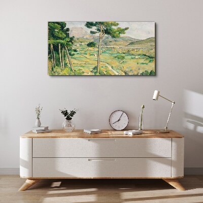 Landscape with trees Print on canvas