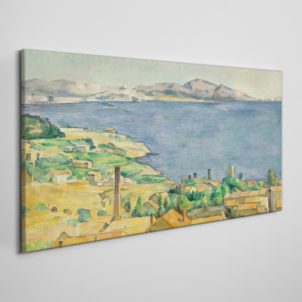 Sea and landscape view Canvas wall art