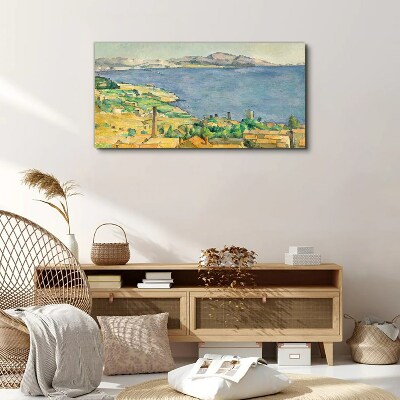 Sea and landscape view Canvas wall art