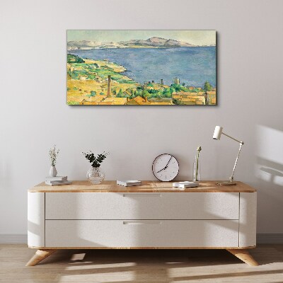Sea and landscape view Canvas wall art