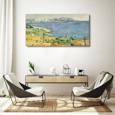 Sea and landscape view Canvas wall art