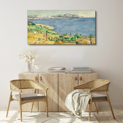 Sea and landscape view Canvas wall art