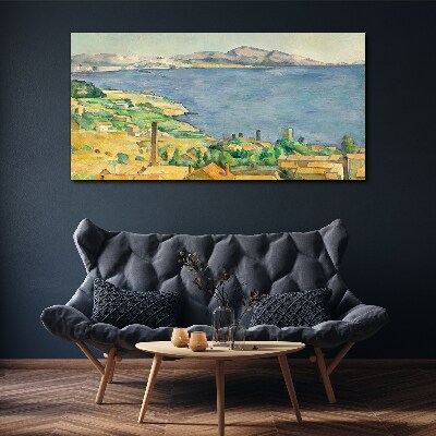 Sea and landscape view Canvas wall art