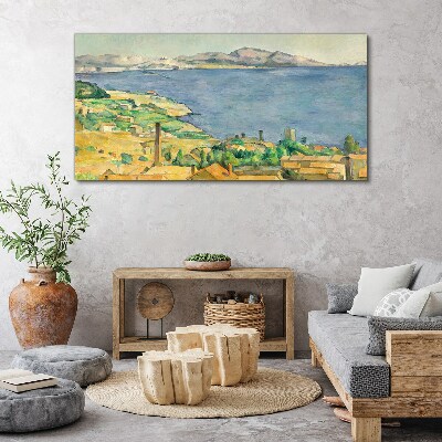 Sea and landscape view Canvas wall art