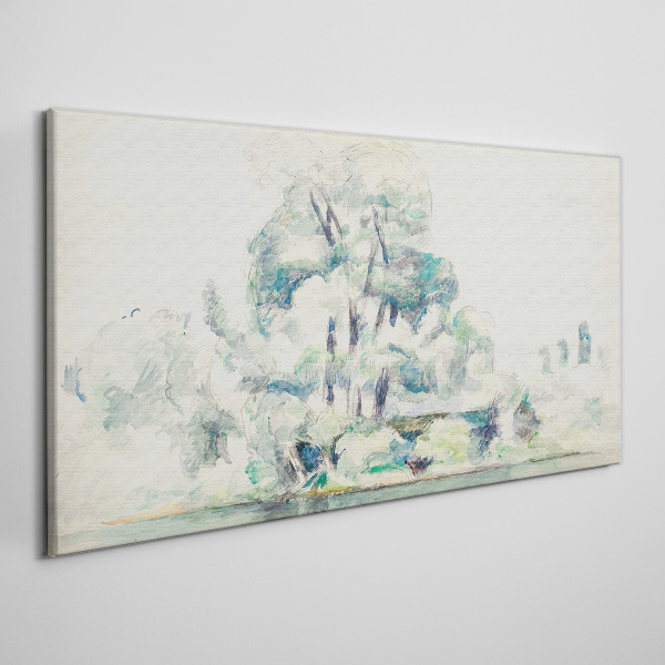 A peaceful landscape in pastel shades Print on canvas