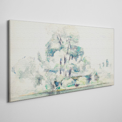 Painting nature tree Canvas print