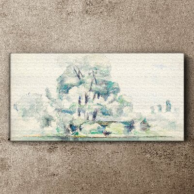 A peaceful landscape in pastel shades Print on canvas