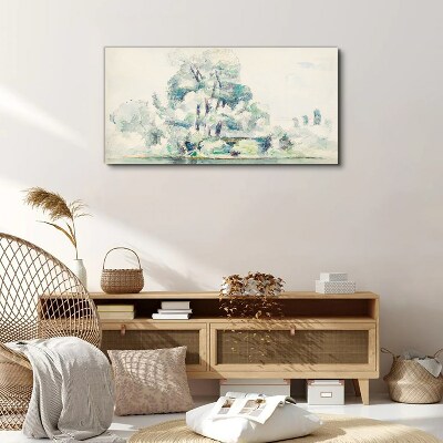 A peaceful landscape in pastel shades Print on canvas