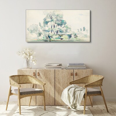 A peaceful landscape in pastel shades Print on canvas