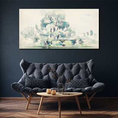 A peaceful landscape in pastel shades Print on canvas