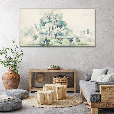 A peaceful landscape in pastel shades Print on canvas
