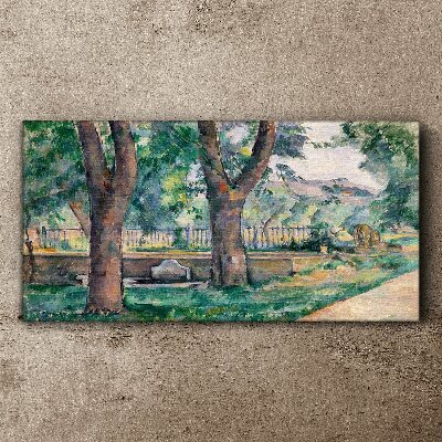 Summer Afternoon in the Park Print on canvas