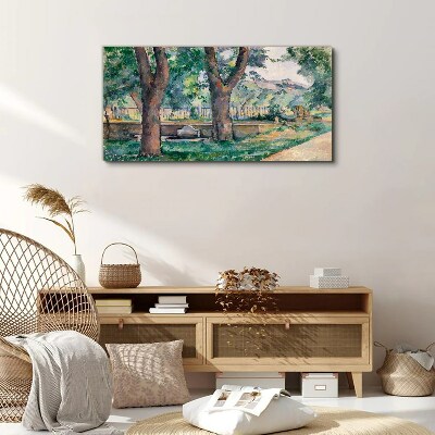 Summer Afternoon in the Park Print on canvas