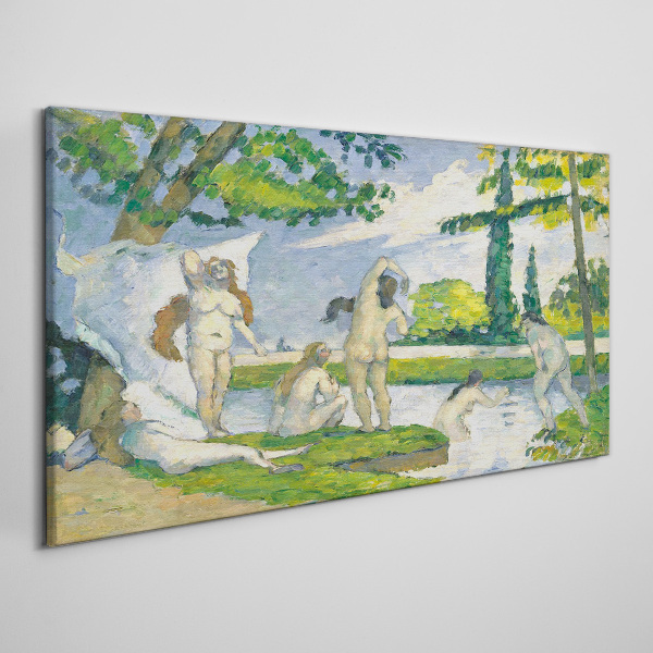 Bathers paul cézanne Canvas print