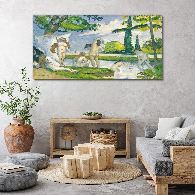 Bathers paul cézanne Canvas print