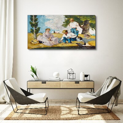 Summer afternoon in the countryside Print on canvas
