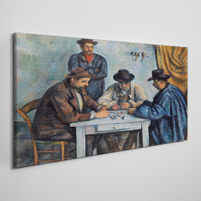 Playing cards painting Canvas print
