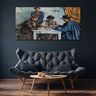 Playing cards painting Canvas print