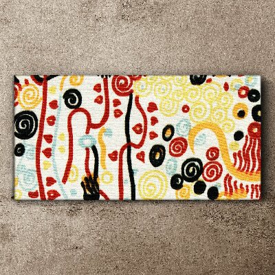 Abstraction gustav klimt Canvas print