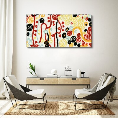 Abstraction gustav klimt Canvas print